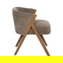 Silla Taupe Madera de Abedul Salón 58 X 59,50 X 68,50 cm