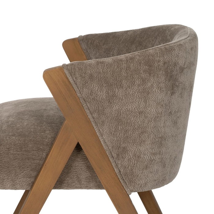 Ixia Silla Taupe Madera de Abedul Salón Ixia Silla Taupe Madera de Abedul Salón