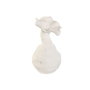 DKD Home Decor Jarrón de Cerámica Blanco Orgánico Artesanal