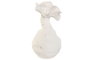 DKD Home Decor Jarrón de Cerámica Blanco Orgánico Artesanal