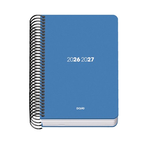 Dohe Agenda Escolar Basic Element A6 Día Página Azul 2026-2027