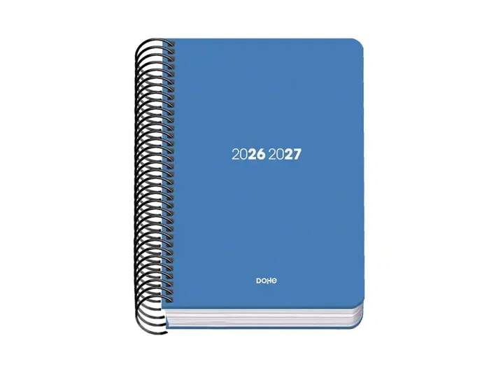 Dohe Agenda Escolar Basic Element A6 Día Página Azul 2026-2027