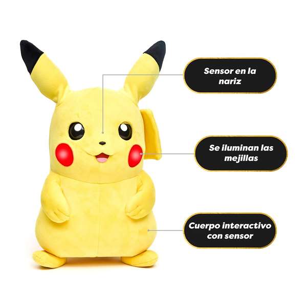 Famosa Peluche Pikachu Puppetronic 50 cm con luces y sonidos