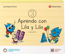 VICENS VIVES, APRENDO CON LILA Y LILO CUADERNO 3, Nuria Hervada Sala - VICENS VIVES