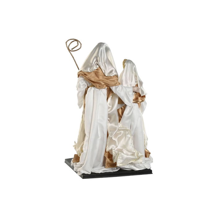 Belén de Navidad Home ESPRIT Blanco Dorado Aluminio 27 x 24 x 40 cm