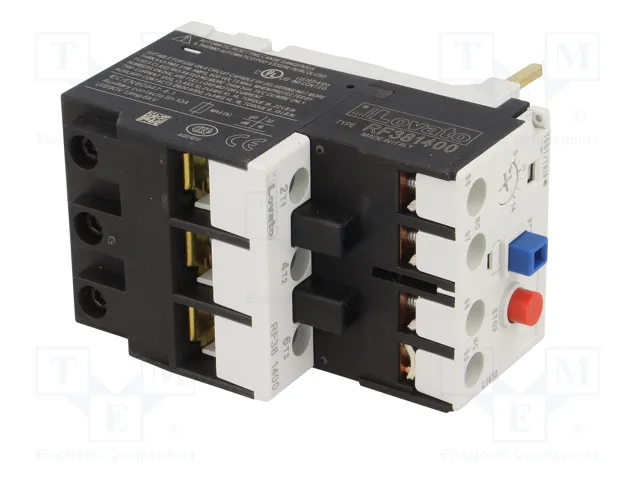 LOVATO ELECTRIC Relé térmico RF38 9÷14A con agarres de tornillo