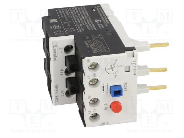 LOVATO ELECTRIC Relé térmico RF38 9÷14A con agarres de tornillo