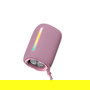 Forever BS-10 Altavoz Bluetooth Portátil 10W con Luz LED RGB, Función TWS Estéreo, Resistente al Agua IPX5, Batería 5h, Color Rosa