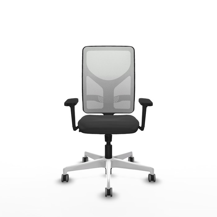PIQUERAS Y CRESPO Silla de oficina Motilla con Mecanismo Sincro, Gris oscuro y Blanco PIQUERAS Y CRESPO Silla de oficina Motilla con Mecanismo Sincro, Gris oscuro y Blanco