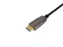 Equip 119450 Cable HDMI Activo de Fibra Óptica 2.1, 10 Metros, 8K 60Hz / 4K 240Hz, 48 Gbps, 3D, ARC, Ethernet, Conectores Chapados en Oro, Negro