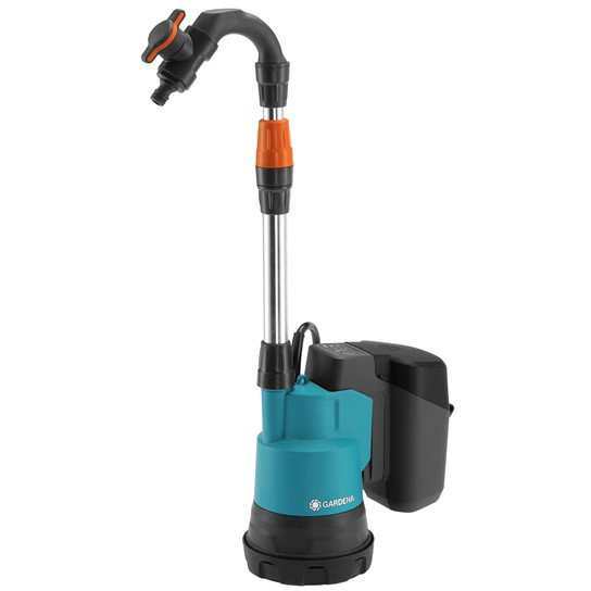 Gardena Bomba para Colector de Agua de Lluvia 2000/2 18V P4A con Batería y Cargador