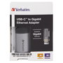 Verbatim Adaptador USB-C a Gigabit Ethernet con cable de 10 cm