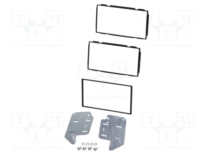 PER.PIC. Bastidor de montaje de radio 2 DIN para Nissan Juke 2010-2014, negro PER.PIC. Bastidor de montaje de radio 2 DIN para Nissan Juke 2010-2014, negro