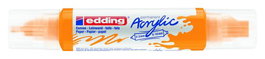Marcador Acrylic Edding 5400 3D Doble Punta (2-3/5-10 Mm) Amarillo Sol (Set de 5)