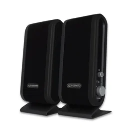 Esperanza Altavoces Extreme XP102 2.0 USB con micrófono y control de volumen giratorio, Negro