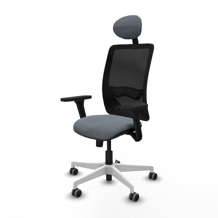 PIQUERAS Y CRESPO Silla de oficina Zulema con mecanismo Sincro, Gris y Negro PIQUERAS Y CRESPO Silla de oficina Zulema con mecanismo Sincro, Gris y Negro