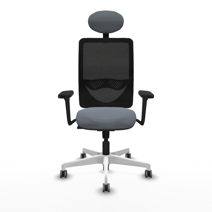 PIQUERAS Y CRESPO Silla de oficina Zulema con mecanismo Sincro, Gris y Negro PIQUERAS Y CRESPO Silla de oficina Zulema con mecanismo Sincro, Gris y Negro