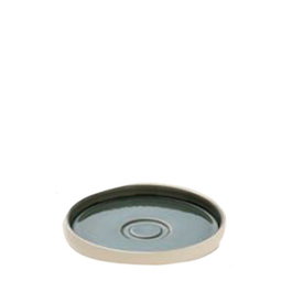 PLAYGROUND NARA Saucer Grey - Platillo de Gres para Vajilla, 15 cm (Set de 6)