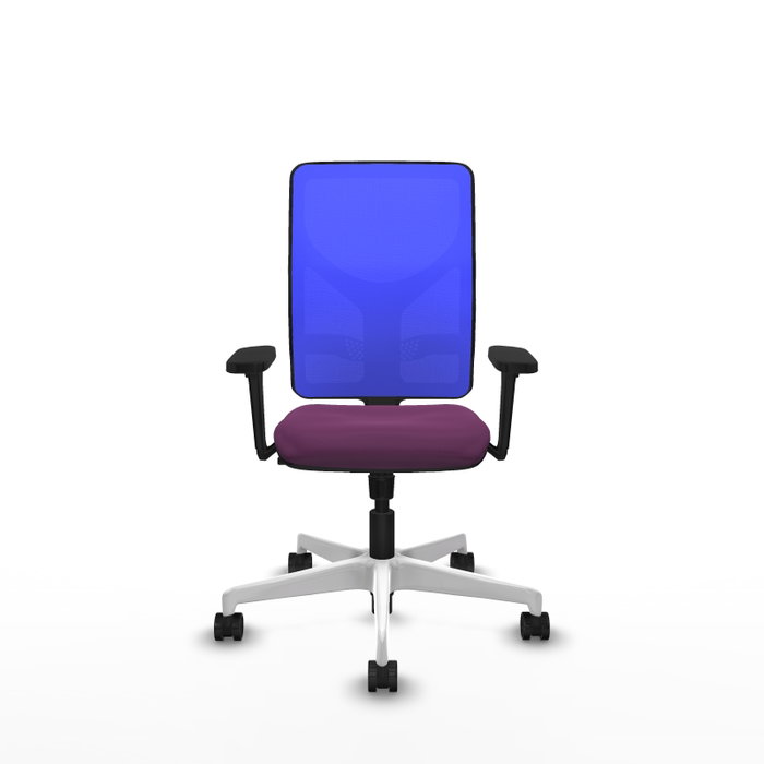PIQUERAS Y CRESPO Silla de oficina Motilla con mecanismo Sincro, Morado y Azul