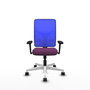 PIQUERAS Y CRESPO Silla de oficina Motilla con mecanismo Sincro, Morado y Azul