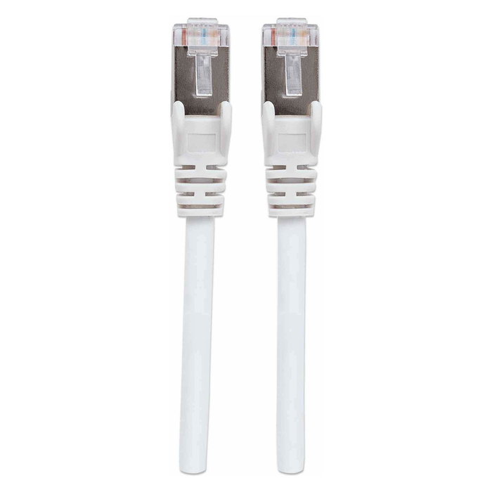 Intellinet 741354 Cable de Red RJ45 Patch Cord Cat7 S/FTP 0.5m Blanco - 10GBase-T 10GbE 600 MHz AWG26 Oro Chapado LSZH