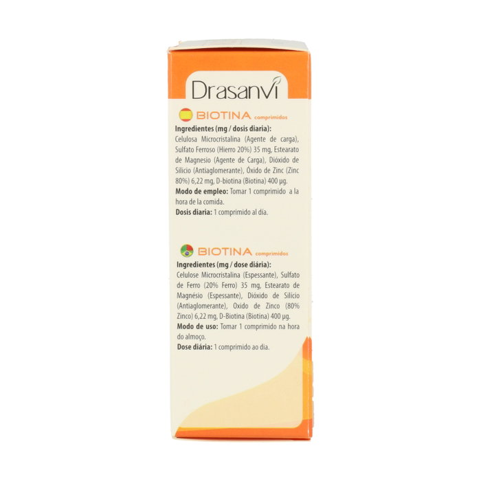 Drasanvi Biotina 400mcg con Hierro y Zinc 45 comprimidos