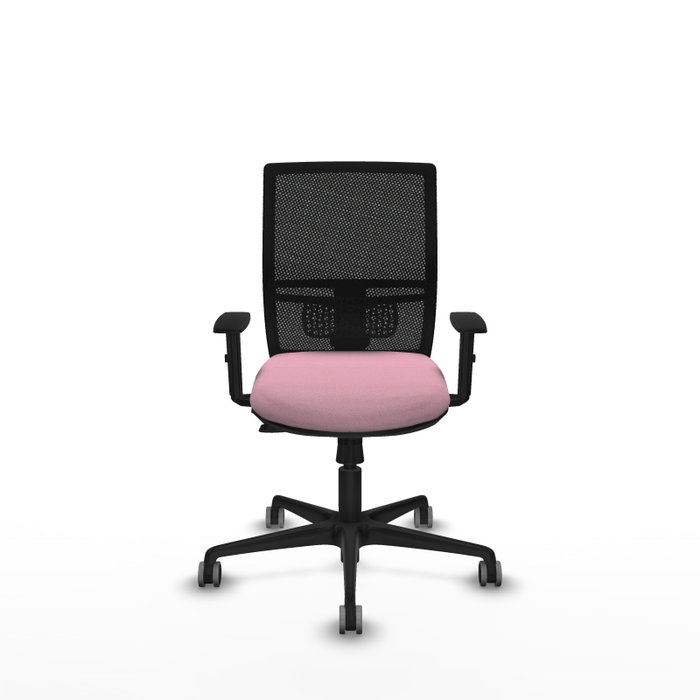 PIQUERAS Y CRESPO Silla de oficina Yunquera Rosa y Negro