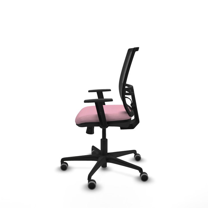PIQUERAS Y CRESPO Silla de oficina Yunquera Rosa y Negro