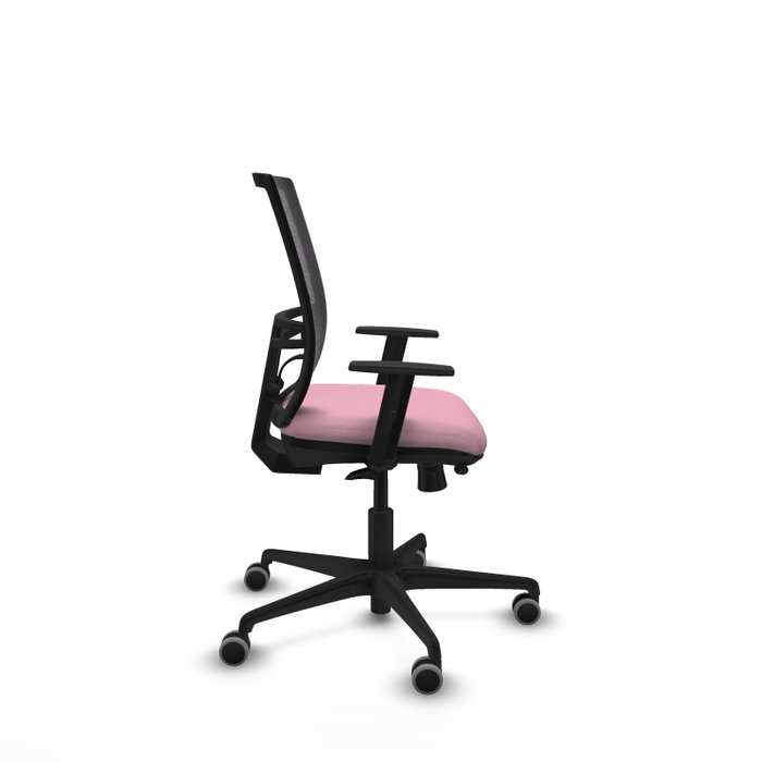 PIQUERAS Y CRESPO Silla de oficina Yunquera Rosa y Negro