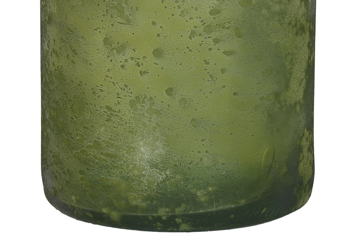 DKD Home Decor F643 Jarrón Cottage Verde Cristal Reciclado 18 x 75 x 18 cm