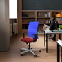 PIQUERAS Y CRESPO Silla de oficina Motilla con mecanismo Sincro Rosa y Azul