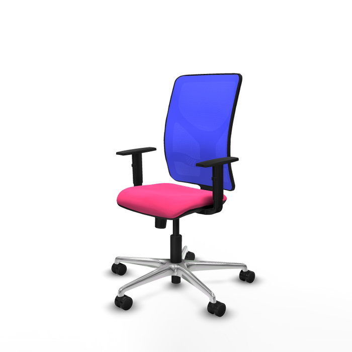 PIQUERAS Y CRESPO Silla de oficina Motilla con mecanismo Sincro Rosa y Azul PIQUERAS Y CRESPO Silla de oficina Motilla con mecanismo Sincro Rosa y Azul