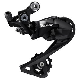 Shimano 105 RD-37000 SS Cambio Trasero 11 Velocidades, Direct Mount, Caja Corta, Aluminio Negro
