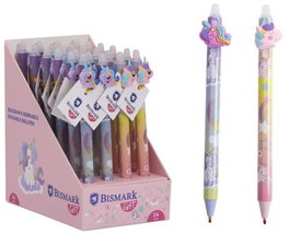 POESSA Set de 24 Bolígrafos Borrables Unicornios