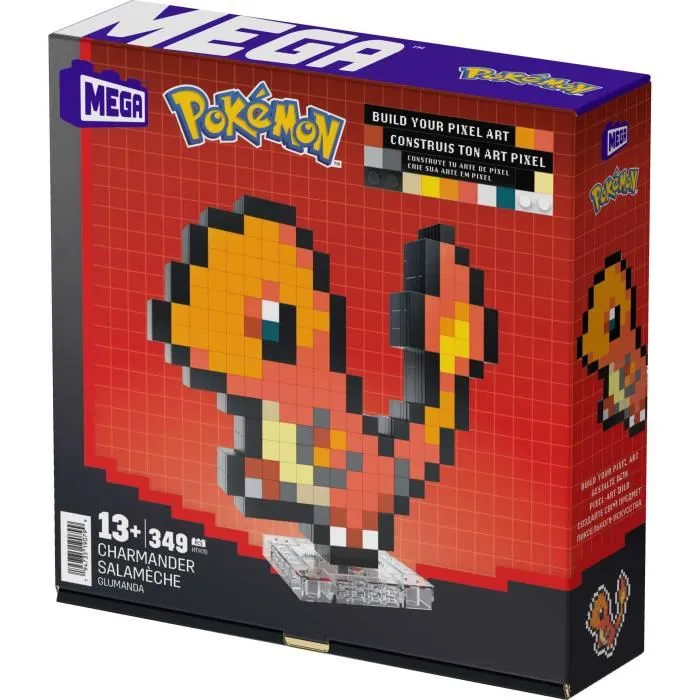 Mega Pokémon Charmander Juego de Construcción Retro 349 Piezas HTH76 Mega Pokémon Charmander Juego de Construcción Retro 349 Piezas HTH76