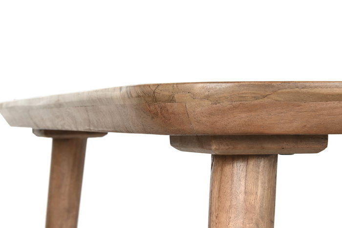 DKD Home Decor Mesa de Comedor de Acacia Marrón Claro 250x100x77