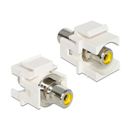 DeLOCK 86306 Adaptador de cambio de género RCA Amarillo