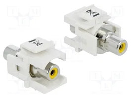 DeLOCK 86306 Cambiador de género RCA a RCA Amarillo