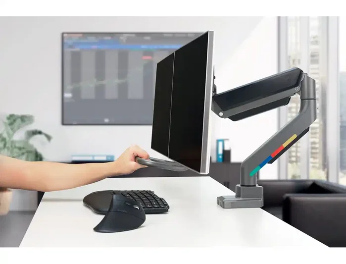 Kensington Brazo para dos monitores SmartFit Ergo con barra transversal y asa K58272WW Kensington Brazo para dos monitores SmartFit Ergo con barra transversal y asa K58272WW