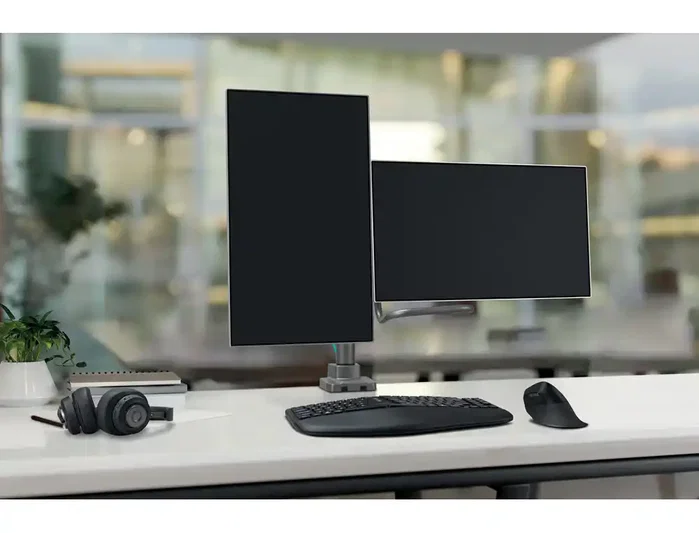 Kensington Brazo para dos monitores SmartFit Ergo con barra transversal y asa K58272WW Kensington Brazo para dos monitores SmartFit Ergo con barra transversal y asa K58272WW