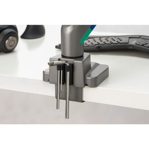 Kensington K58272WW Brazo para Dos Monitores SmartFit ERGO con Barra Transversal y Asa hasta 32 Pulgadas Gris