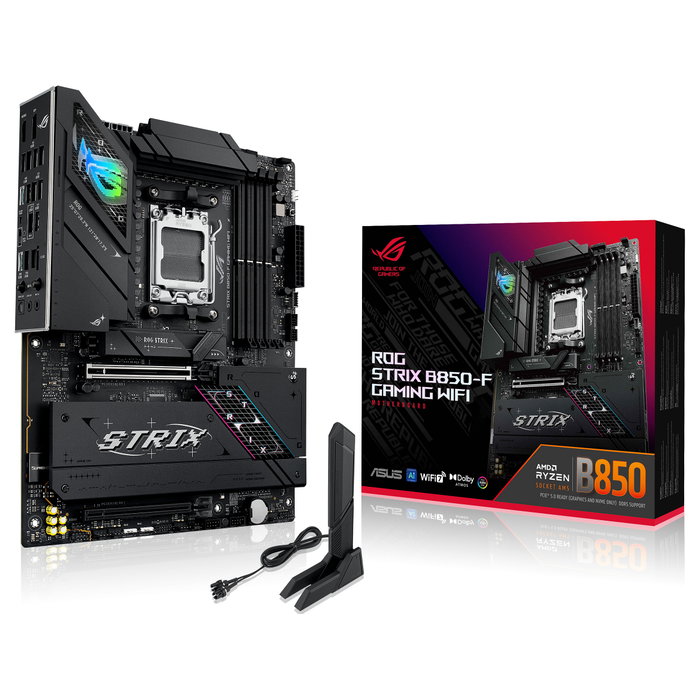 Asus ROG Strix B850-F Gaming WIFI Black ATX AMD B850 AM5 DDR5 Asus ROG Strix B850-F Gaming WIFI Black ATX AMD B850 AM5 DDR5