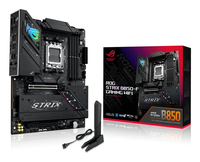 Asus ROG Strix B850-F Gaming WIFI Black ATX AMD B850 AM5 DDR5 Asus ROG Strix B850-F Gaming WIFI Black ATX AMD B850 AM5 DDR5