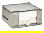 Kipit Caja Guarda Ropa Gris 60 x 45 x 30 cm Eco-Anti-moho Resistente Humedad Transpirable Duradera (Set de 24)