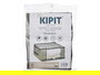 Kipit Caja Guarda Ropa Gris 60 x 45 x 30 cm Eco-Anti-moho Resistente Humedad Transpirable Duradera (Set de 24)