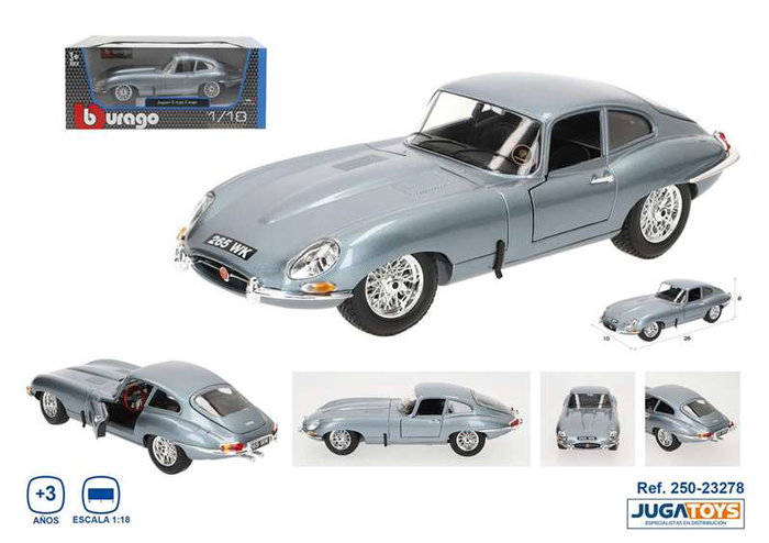 Burago Gt-Jaguar "E" Coupe (1961) Escala 1:18 Coche de Metal Burago Gt-Jaguar "E" Coupe (1961) Escala 1:18 Coche de Metal