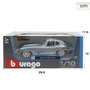 Burago Gt-Jaguar "E" Coupe (1961) Escala 1:18 Coche de Metal