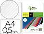 Liderpapel Tapa Encuadernacion Polipropileno Rayado 0.5mm Transparente A4 Paquete 100 Unidades