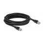 Delock Cable de Red RJ45 Cat.6A F/UTP con Blindaje Metálico 5 m, Negro, Cat6a, FTP, Ethernet, DeLOCK