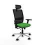 PIQUERAS Y CRESPO Silla de oficina Haches con mecanismo Sincro/Traslack Verde y Negro